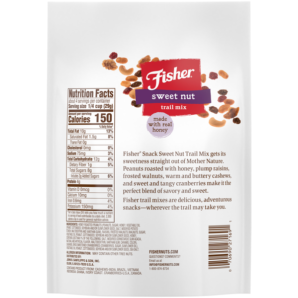 Fisher Sweet Nut Trail Mix