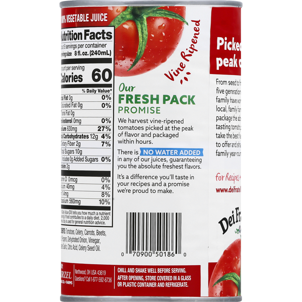 Dei Fratelli Vegetable Juice