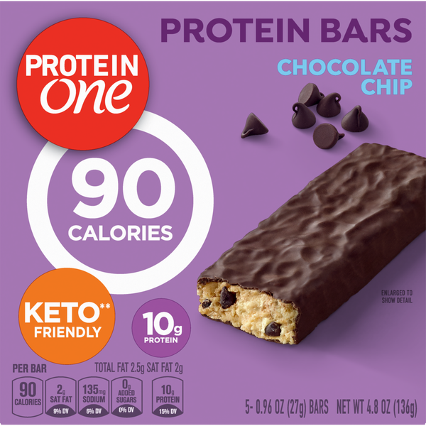 Protein One 90 Calorie Chocolate Chip Keto Friendly Protein Bars