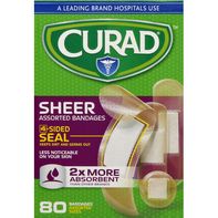 CURAD Bandages, Sheer, Assorted Sizes️