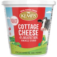 Kemps 4% Cottage Cheese, Small Curd️