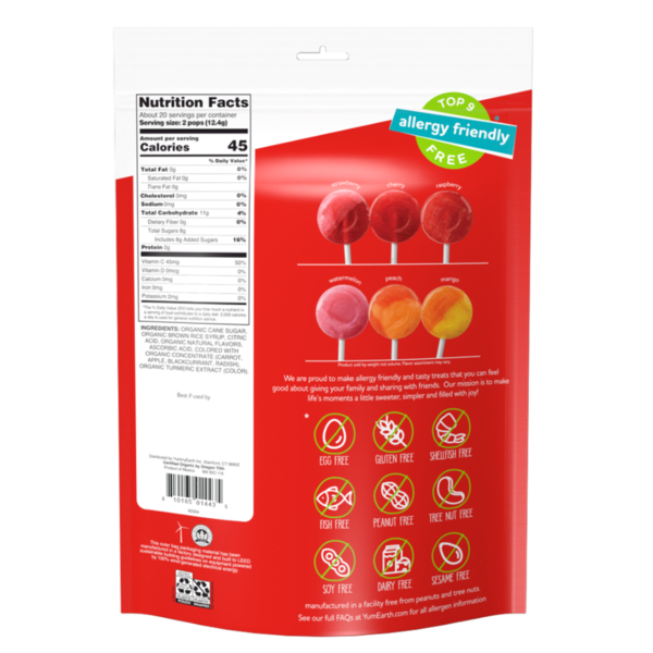 YumEarth Organic Lollipops