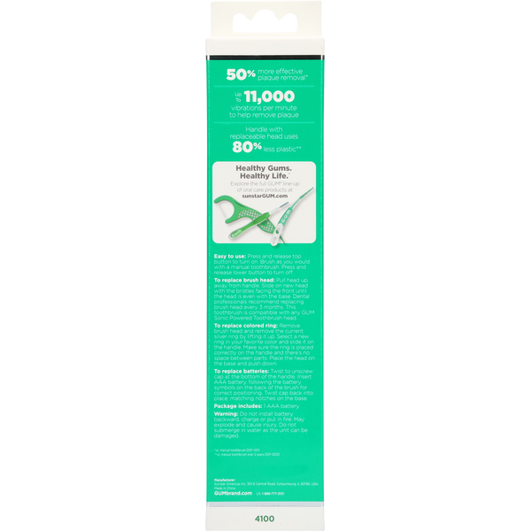 GUM Sonic Power Toothbrush
