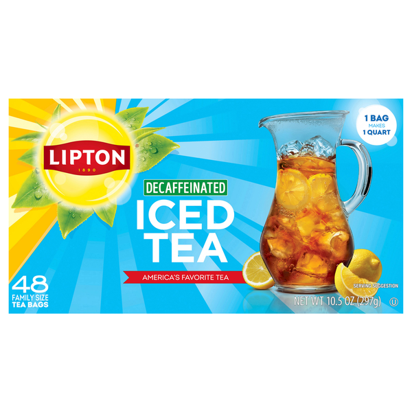 Lipton Decaffeinated Iced Tea Family Size
