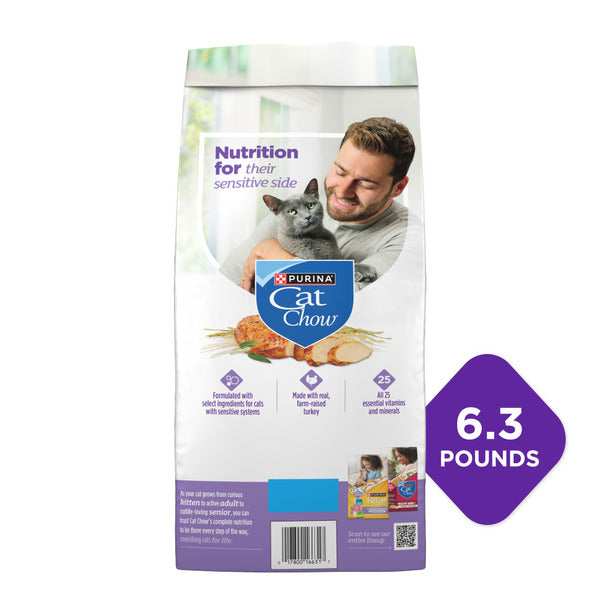 Purina Cat Chow Gentle Dry Cat Food, Sensitive Stomach + Skin