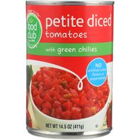 Food Club Petite Diced Tomatoes With Green Chilies️
