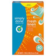 Simply Done Fresh Linen Dryer Sheets️ DestGlow