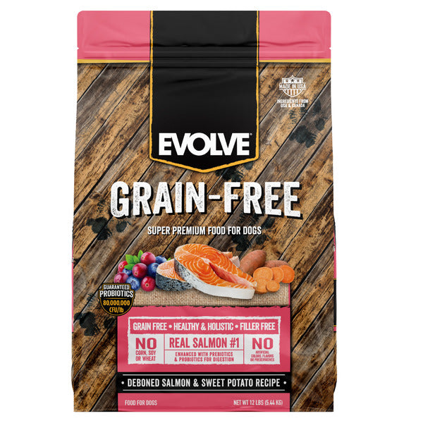 EVOLVE Grain Free Salmon & Sweet Potato Dog Food