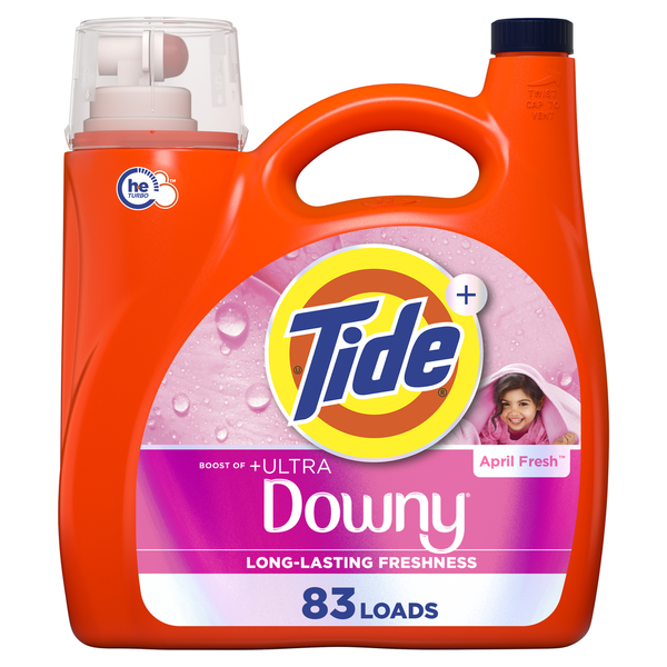 Tide Plus Boost of Ultra Downy Liquid Laundry Detergent, April Fresh Scent