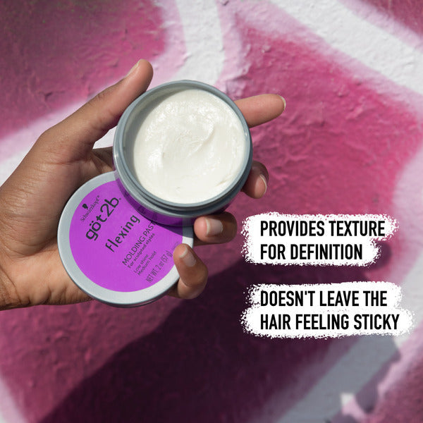 Schwarzkopf göt2b Flexing Molding Paste, Medium Hold Hair Styling for Men & Women, 2 oz