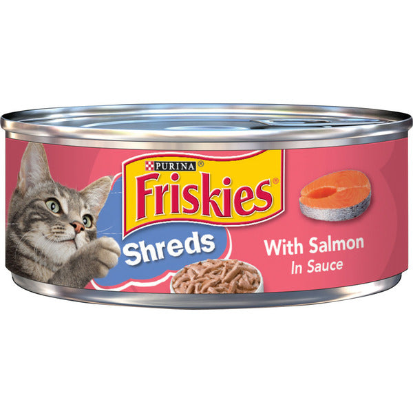 Purina Friskies Wet Cat Food, Shreds With Salmon in Sauce