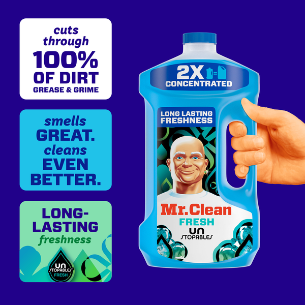 Mr. Clean All Purpose Cleaner, Cleaning Liquid, Unstopables