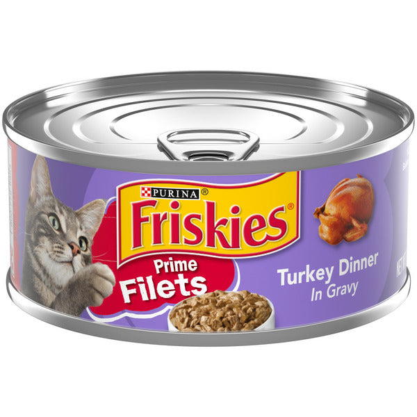 Purina Friskies Gravy Wet Cat Food, Prime Filets Turkey Dinner