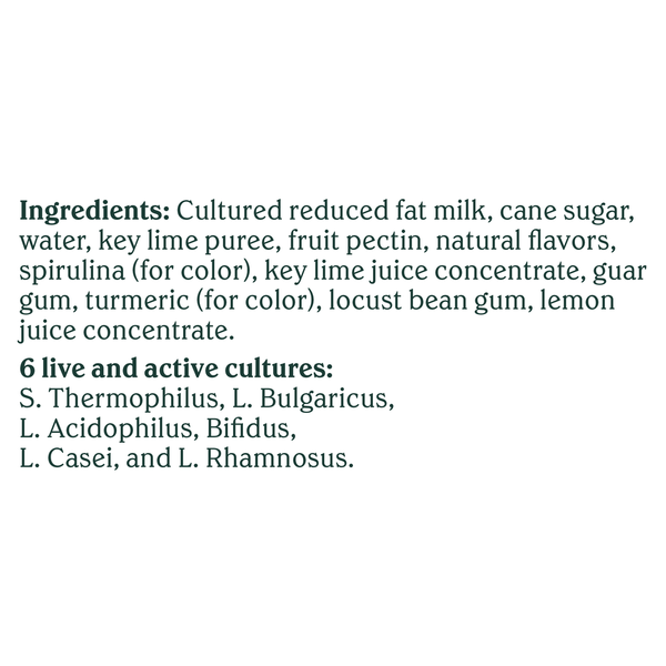 Chobani Reduced Fat Greek Key Lime Blended Yogurt