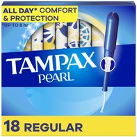 TAMPAX Pearl, Regular, Plastic Tampons, Unscented️