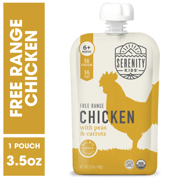 Serenity Kids Free Range Chicken with Organic Peas & Carrots