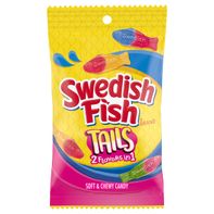 SWEDISH FISH Tails 2 Flavors In 1 Soft & Chewy Candy 8 oz