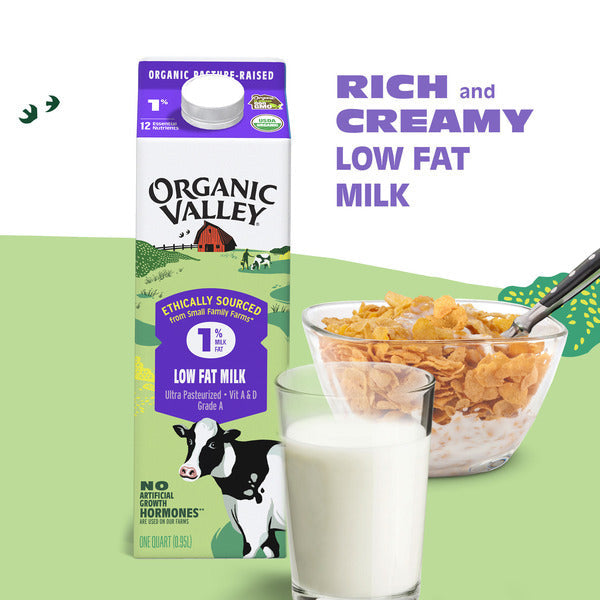 Organic Valley® Organic 1% (Low Fat) Milk