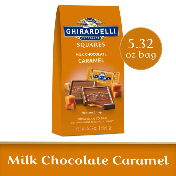 Ghirardelli Milk Chocolate Squares with Caramel Filling