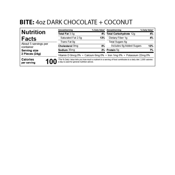 The GFB Dark Chocolate Coconut Bites