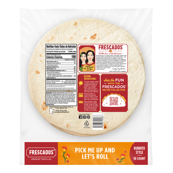 Frescados Burrito Style Flour Tortillas
