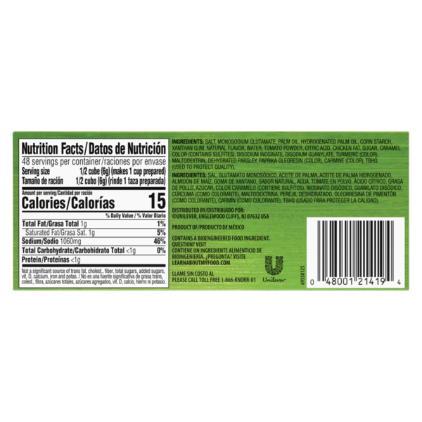 Knorr Bouillon Cubes Tomato with Chicken Flavor