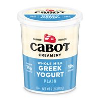 Cabot Whole Milk Plain Greek Yogurt, 2 lb️