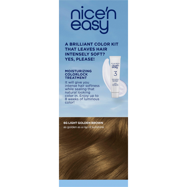 Nice’n Easy Light Golden Brown 6G Permanent Hair Color