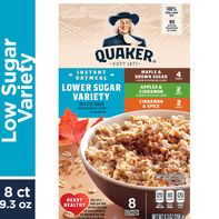 Quaker Instant Oatmeal, Lower Sugar Variety - Pack️