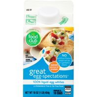 Food Club Egg Whites, 100% Liquid️