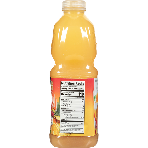 Langers Pineapple Orange Guava Juice Cocktail from Concentrate