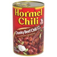 Hormel Chili Chunky Beef Chili with Beans, 15 OZ️