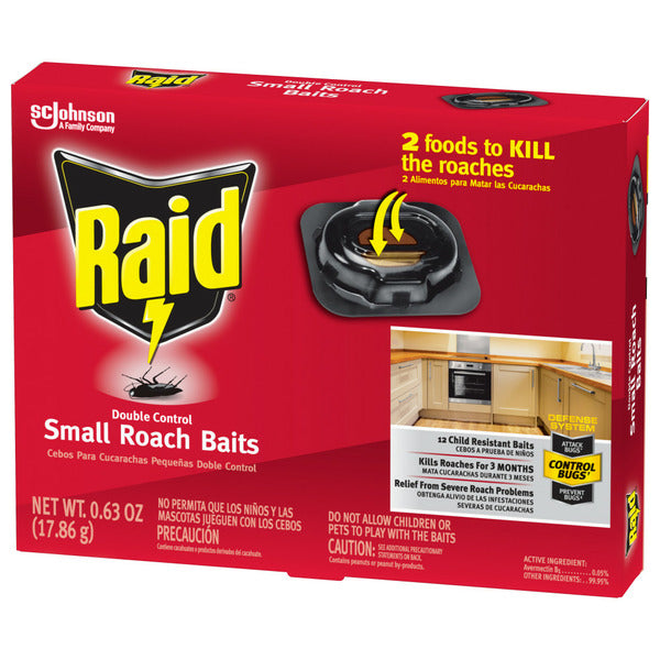 Raid Double Control Small Roach Baits