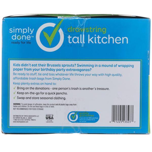 Simply Done Tall Drawstring Kitchen Bags