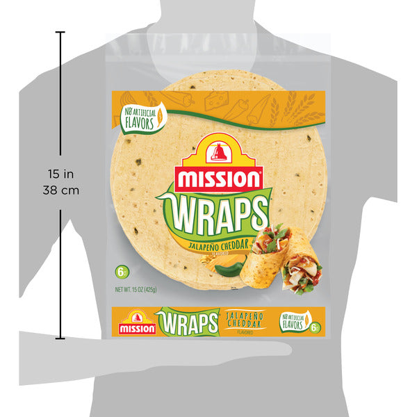 Mission Wraps Jalapeño Cheddar Tortillas