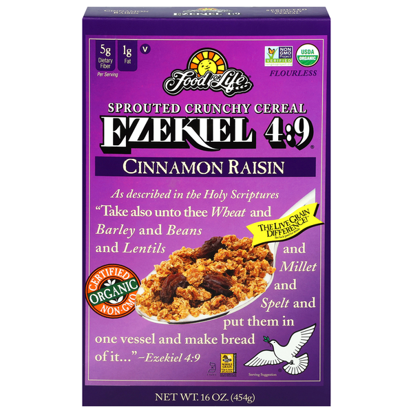 Food for Life Sprouted Crunchy Cinnamon Raisin Cereal