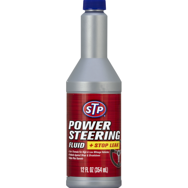 STP Power Steering Fluid, + Stop Leak
