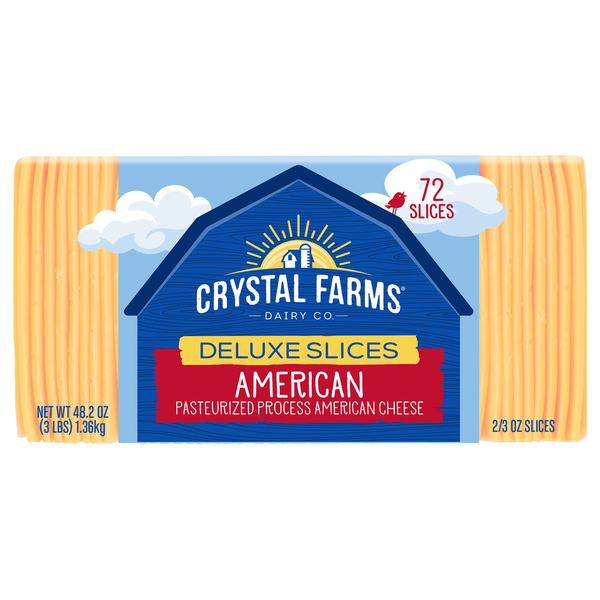 Crystal Farms Deluxe American Cheese Slices