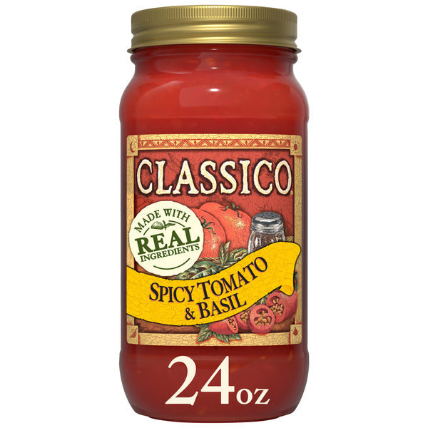 Classico Spicy Tomato & Basil Spaghetti Pasta Sauce