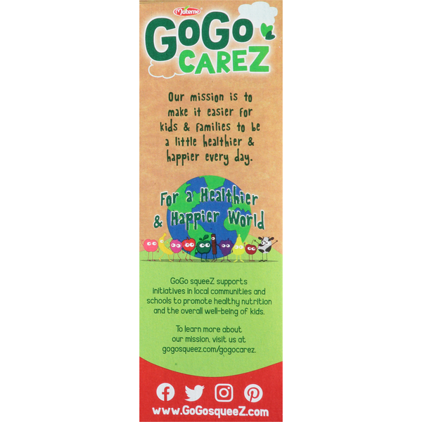 GoGo Squeez Organic Apple Strawberry Applesauce on the Go