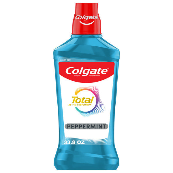 Colgate Alcohol Free Mouthwash, Antibacterial, Peppermint