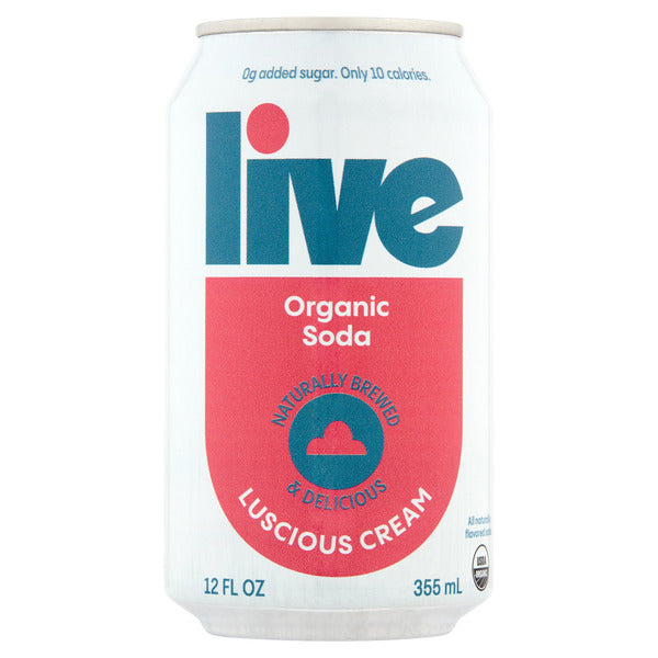 Live Luscious Cream Organic Soda