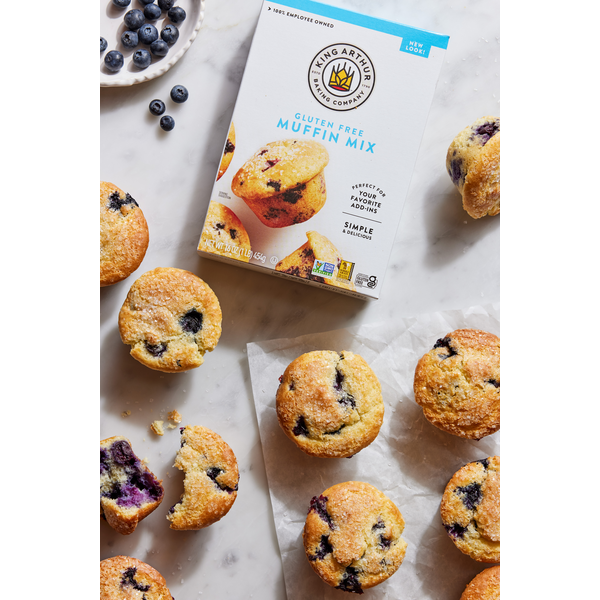 King Arthur Baking Company Gluten Free Muffin Mix, Non-GMO Project Verified, Certified Kosher