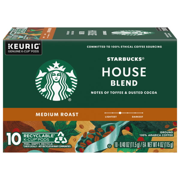 Starbucks House Blend Medium Roast K-Cup Coffee