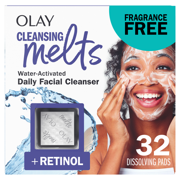 Olay Cleansing Melts + Retinol Face Cleanser