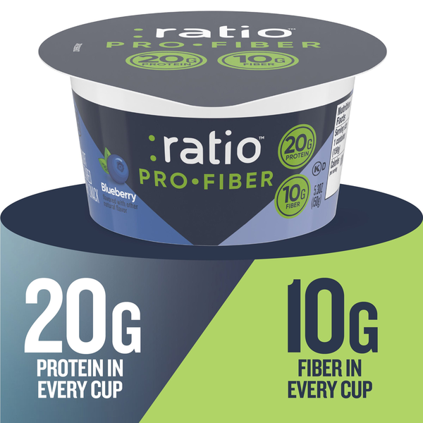 Ratio Pro-Fiber Blueberry Yogurt Cultured Dairy Snack Cup