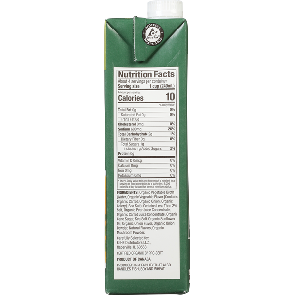 CADIA Vegetable Broth, Organic