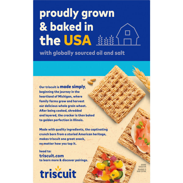 TRISCUIT Hint of Sea Salt Whole Grain Wheat Crackers