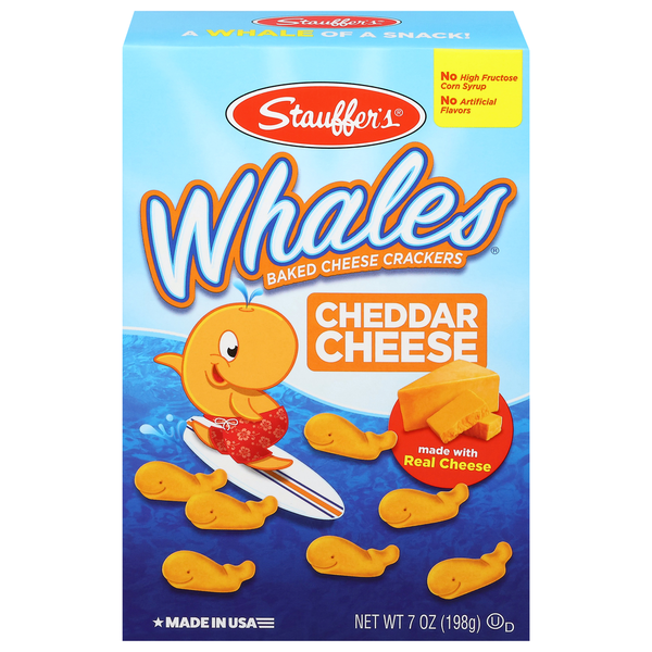 Stauffers Whales Baked Cheddar Cheese Crackers