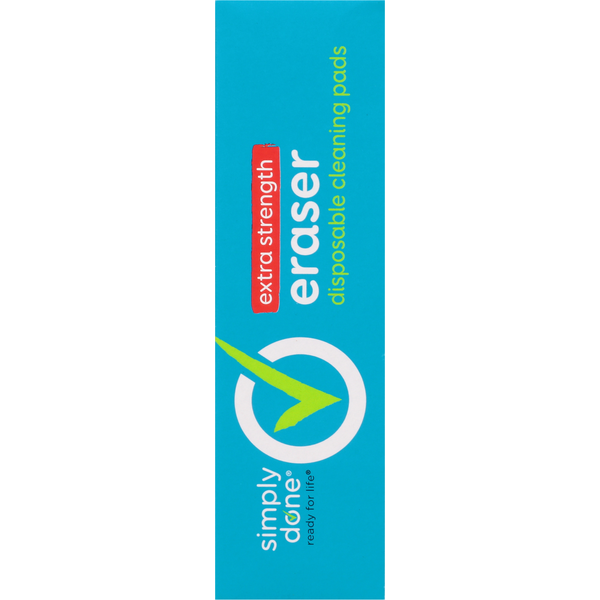 Simply Done Cleaning Pads, Disposable, Eraser, Extra Strength